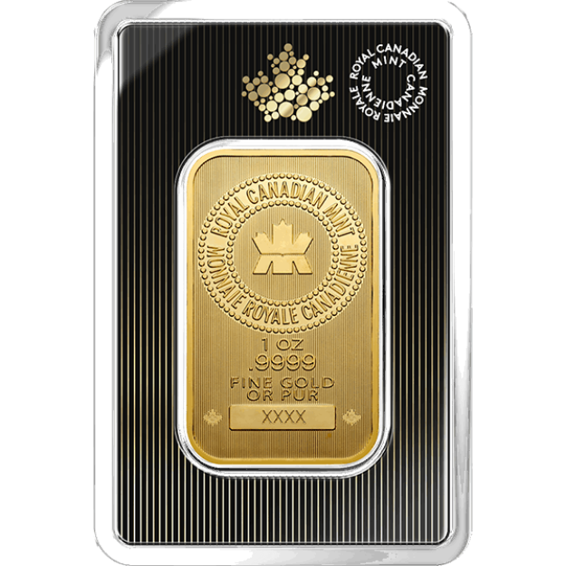 Picture of Gold Bar RCM 1 Ounce - .9999 fine gold