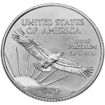 Picture of Platinum American Eagle 1/4 Ounce - .9995 fine platinum