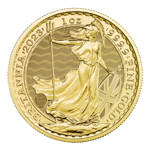 Picture of Gold British Britannia 1 Ounce - .9999 fine gold