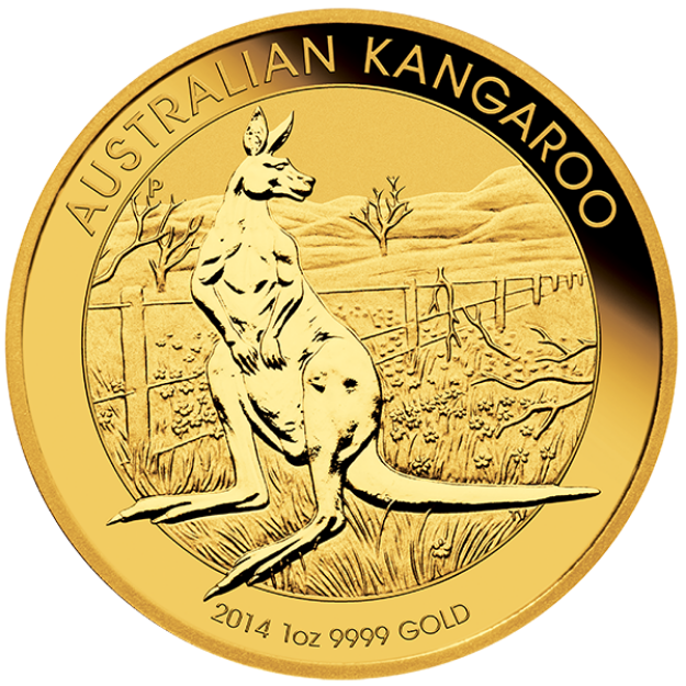 Picture of Gold Australian Kangaroo 1 Ounce - .9999 fine gold