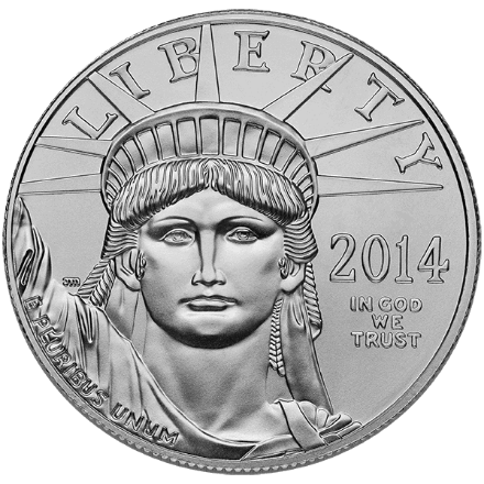 Show details for Platinum American Eagle 1 Ounce - .9995 fine platinum Picture of Platinum American Eagle 1 Ounce - .9995 fine platinum