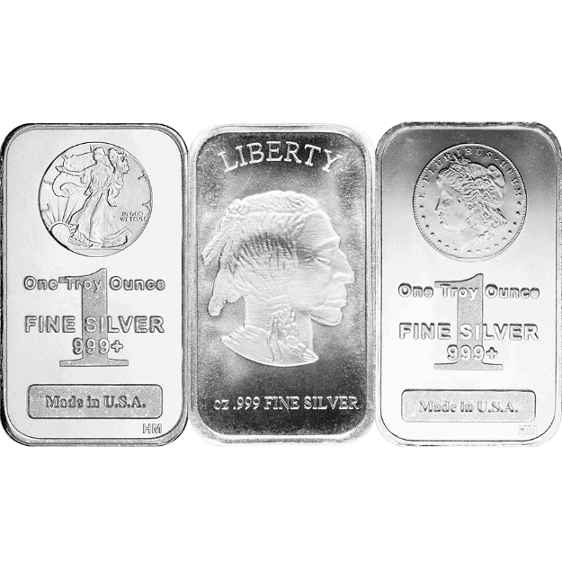 Picture of Silver Bar 1 ounce - .999 fine silver