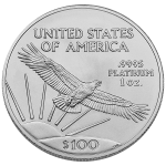 Picture of Platinum American Eagle 1 Ounce - .9995 fine platinum