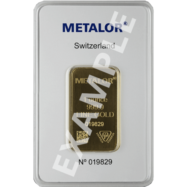 Picture of Gold Bar 1 Ounce- .9999 fine gold