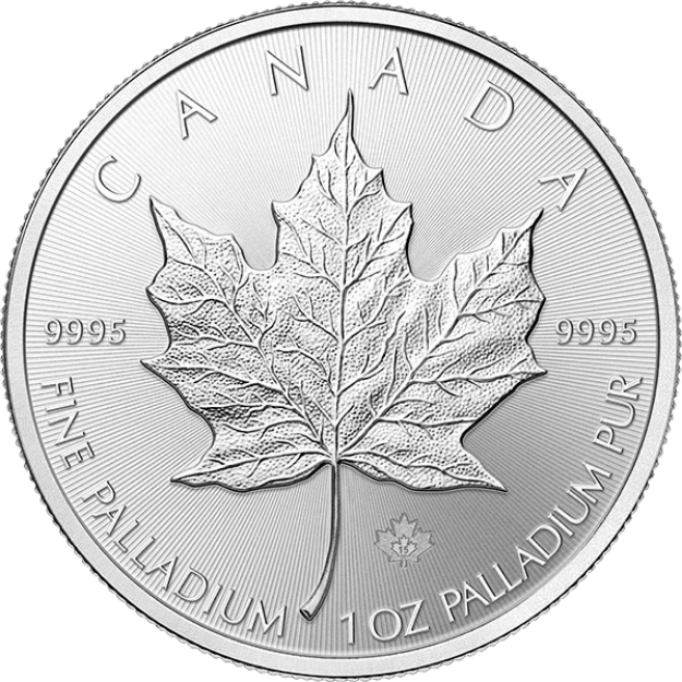 Picture of Palladium Canadian Maples 1 oz. - .9995 fine palladium