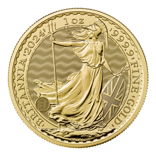 Picture of 2024 Gold British Britannia 1 Ounce - .9999 fine gold